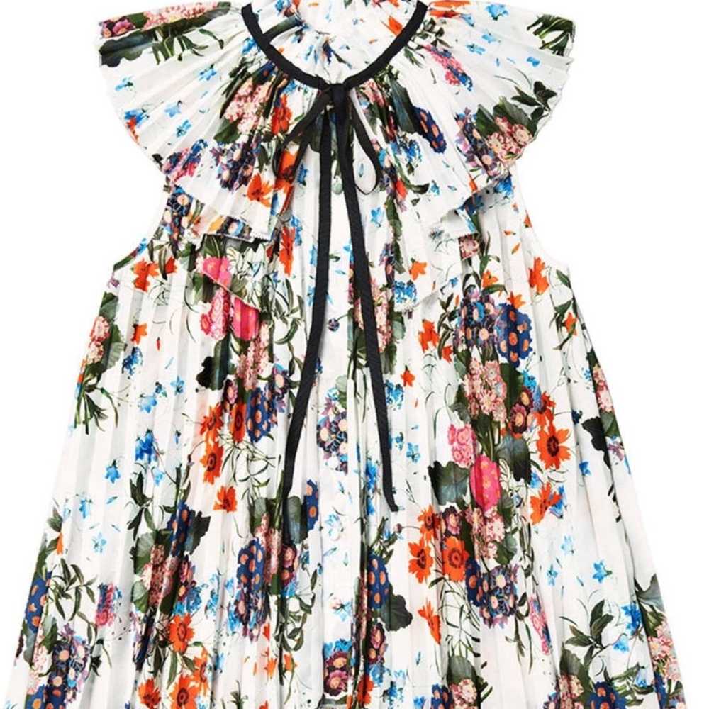 H&M x Erdem Floral Sleeveless Pleated Blouse - image 2