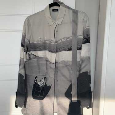 Akris Silk Button Down Shirt Dress - image 1