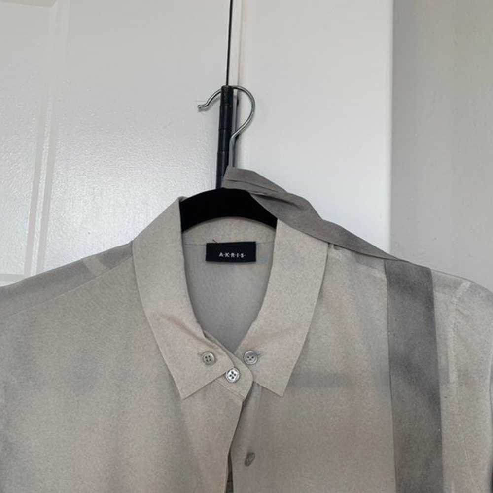 Akris Silk Button Down Shirt Dress - image 6