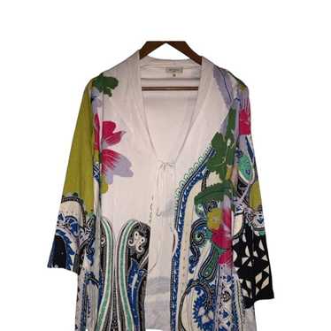 Etro Milano multi floral silk cardigan