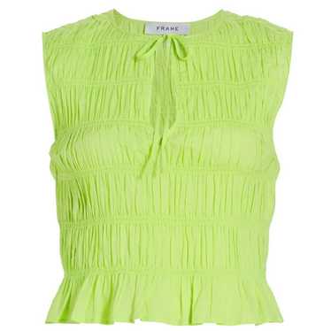 Frame Sleeveless Shirred Top