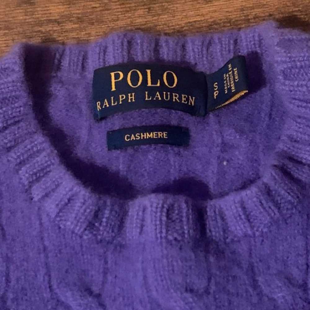 Ralph Lauren small cashmere purple sweater - image 3