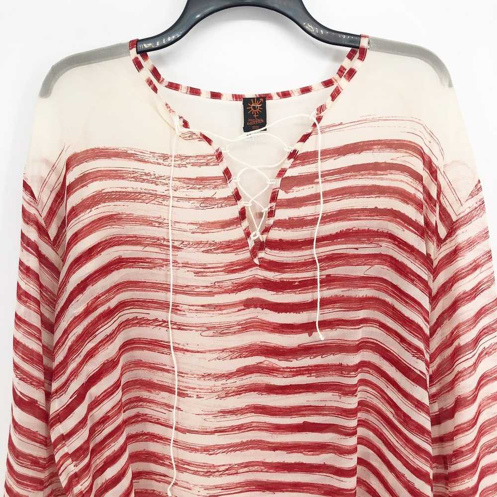 Jean Paul Gaultier Soleil Womens Striped Sheer To… - image 2