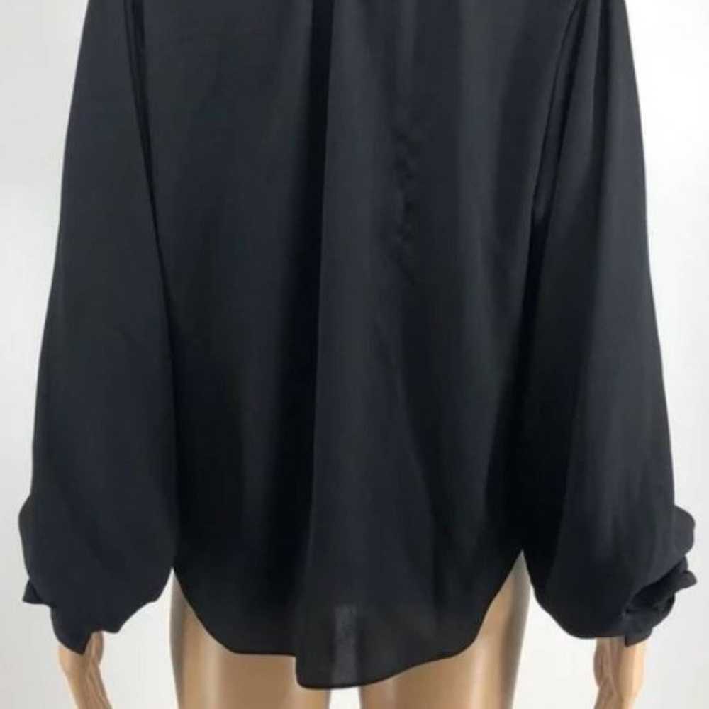 LOUIS VUITTON Black Uniform Blouse Sz 34 - image 11