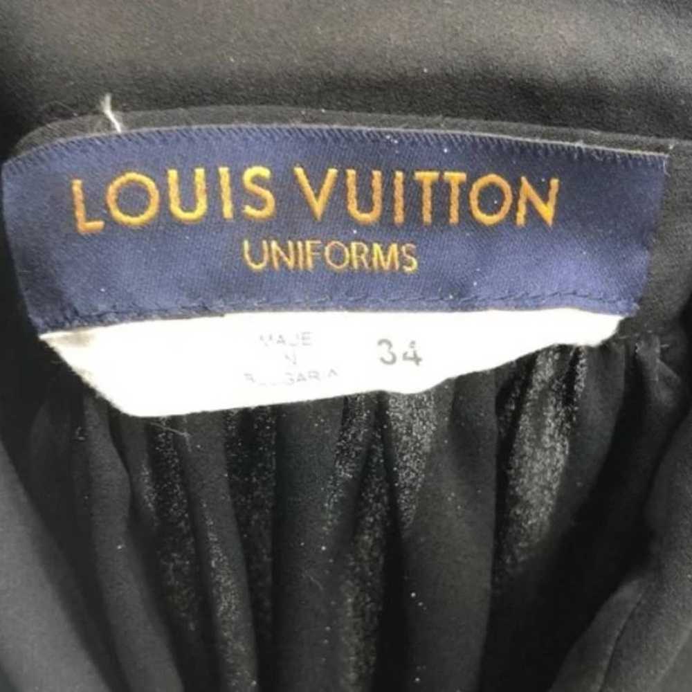 LOUIS VUITTON Black Uniform Blouse Sz 34 - image 4