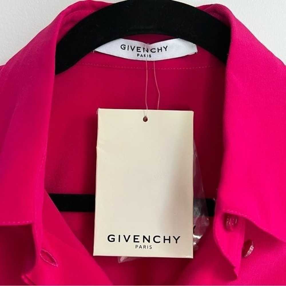 Givenchy Fuchsia Oversized Silk Blouse NWT - image 3