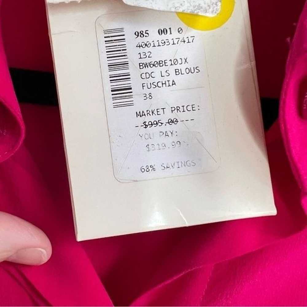 Givenchy Fuchsia Oversized Silk Blouse NWT - image 6
