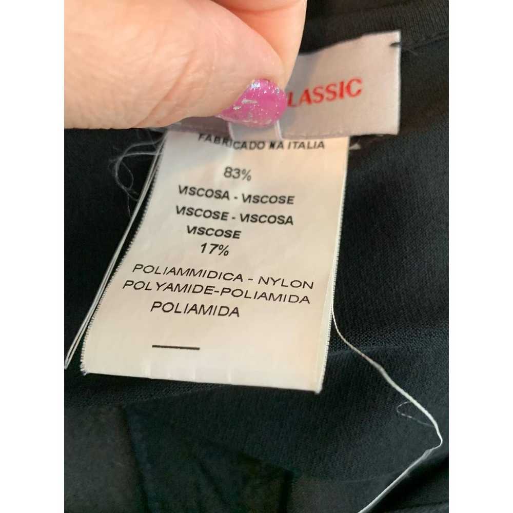 Versace black v neck sleeveless sheer blouse size… - image 9