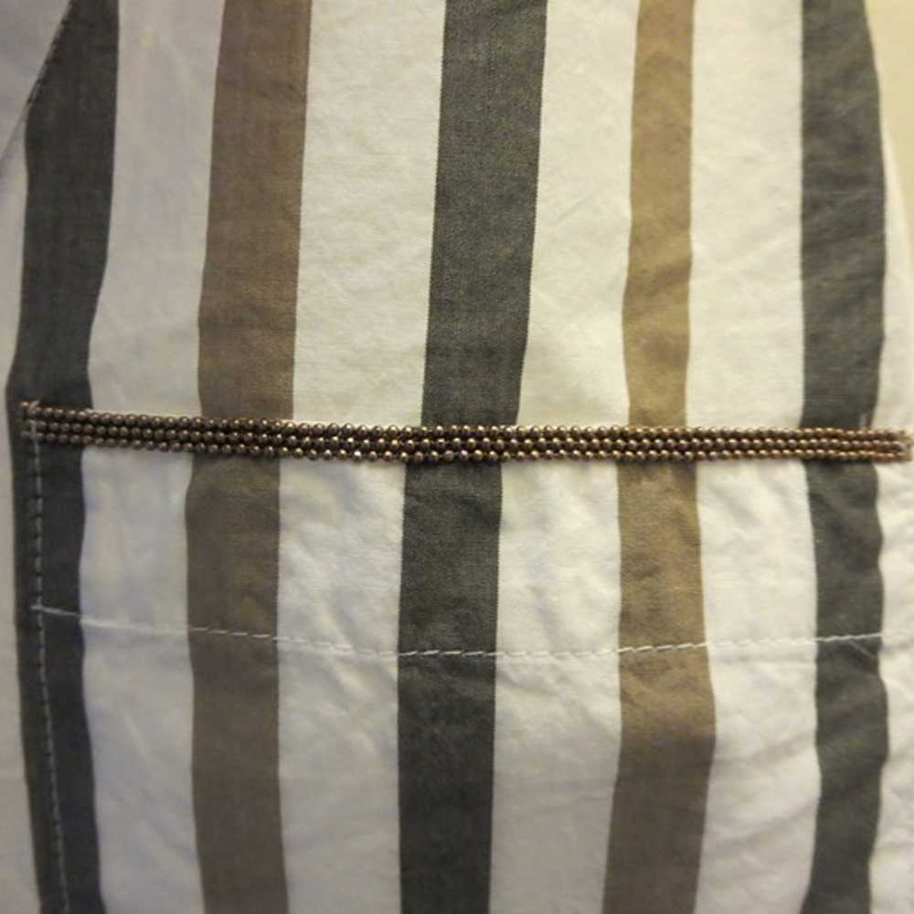 Brunello Cucinelli Monili Beaded Striped Sleevele… - image 3