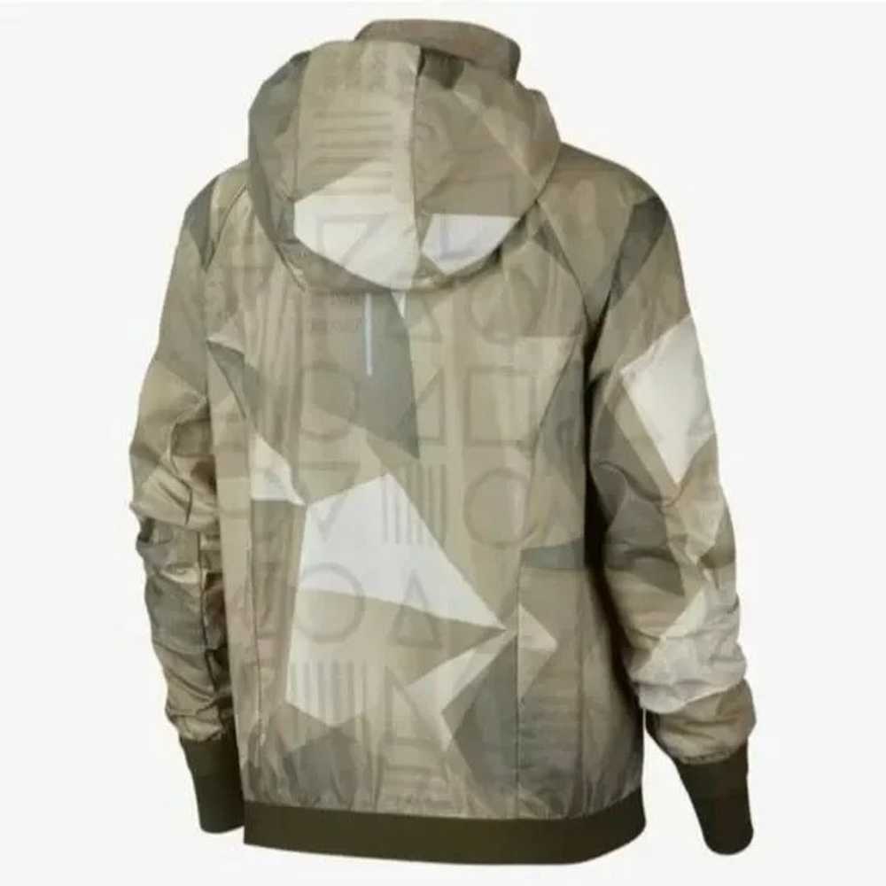 Nike Shield Hooded Running Jacket Green Size MNik… - image 2