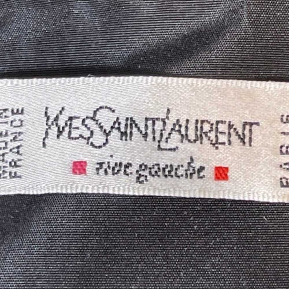 Yves Saint Laurent Pleated Black Blouse - image 5
