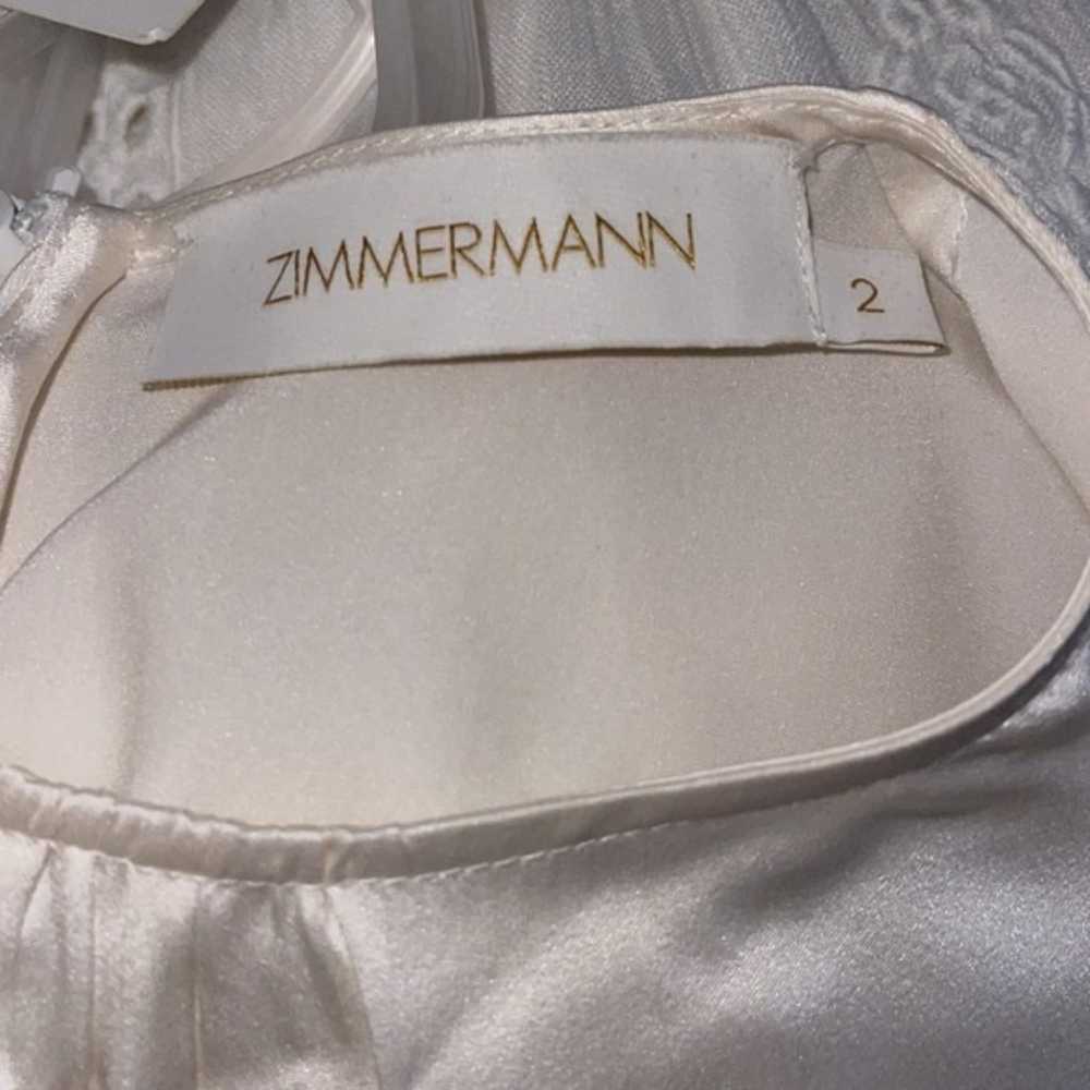 Zimmermann Gathered Silk Blouse - image 3