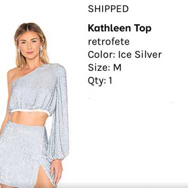 Retrofete sequin top