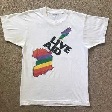 VTG 1985 Live AID Foundation T-Shirt Tee