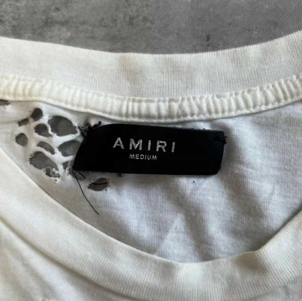 Amiri Amiri Kidola short-sleeved T-shirt with hol… - image 5