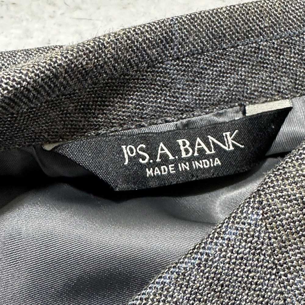 Jos. A. Bank Jos. A. Bank 43R Silk Wool Gray Plai… - image 9