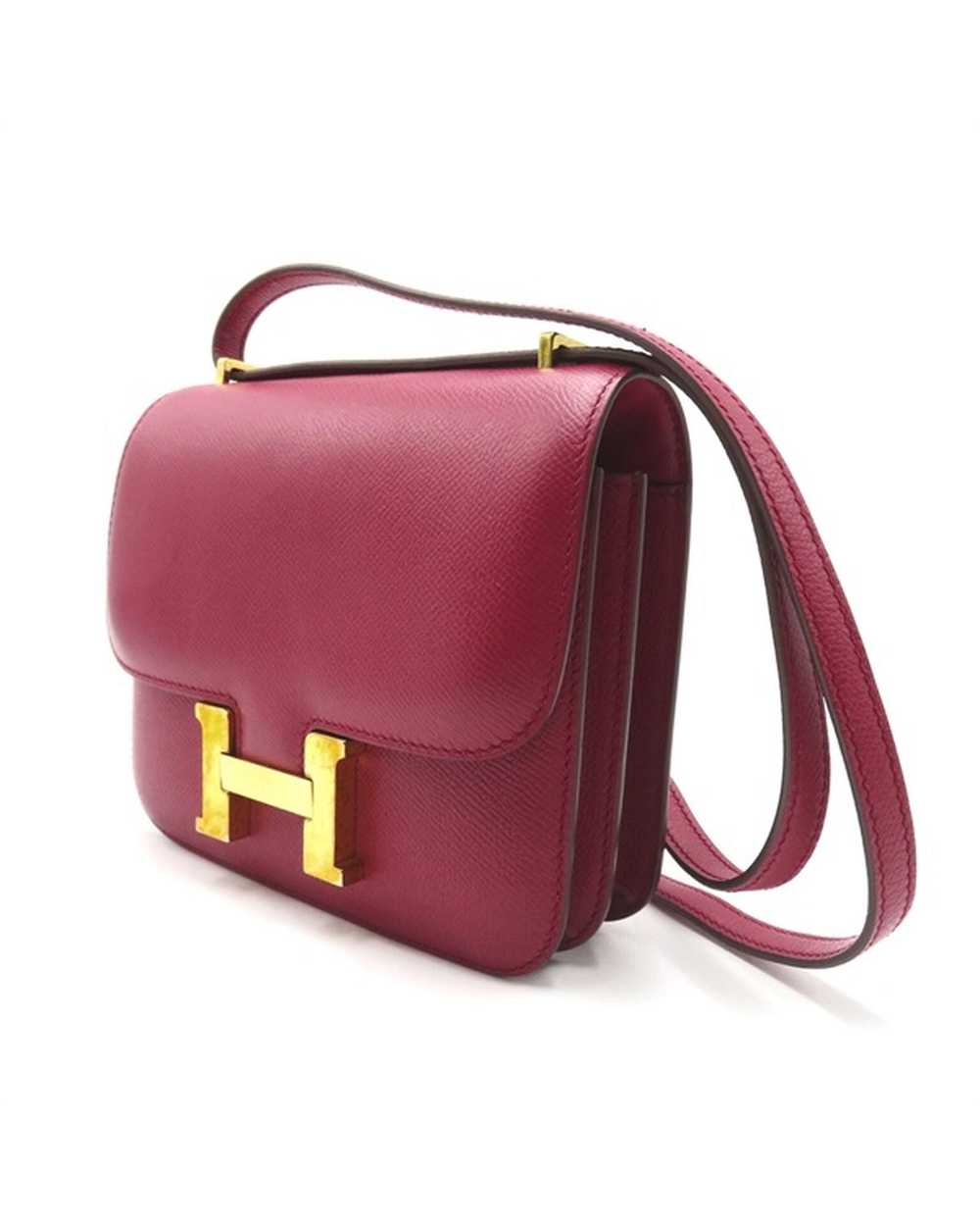 Hermes Red Epsom Mini Constance Bag in AB Conditi… - image 3