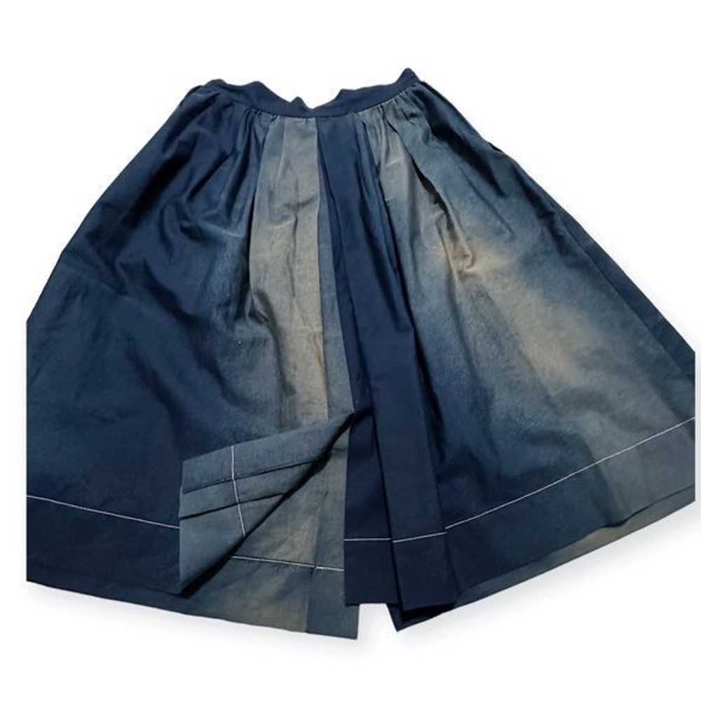 Prada Prada Blue Cotton Midi Skirt with Oversized… - image 8