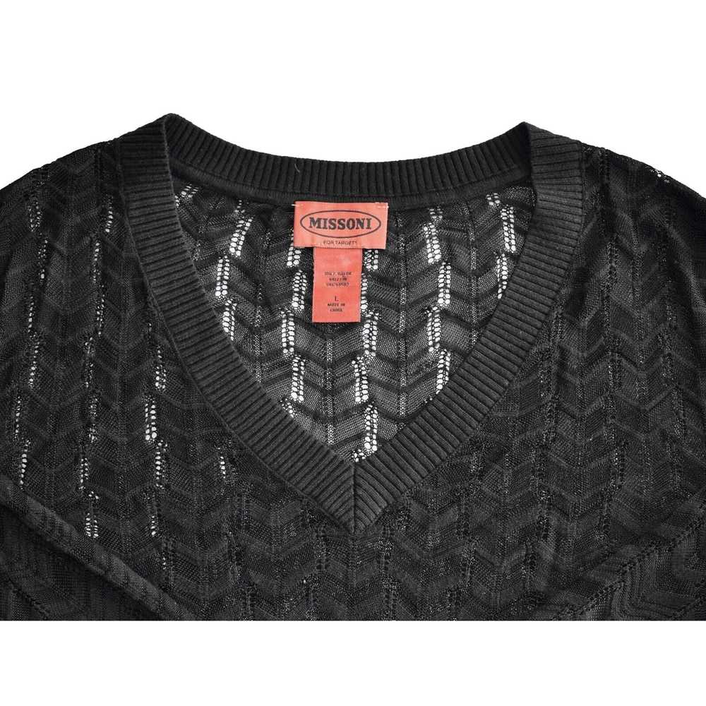 Missoni MISSONI FOR TARGET Black Knit Long Sleeve… - image 4
