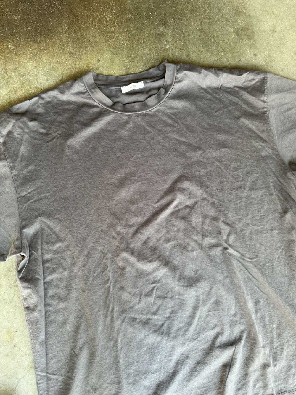 ATON Aton Single Stitched Tee Shirt Charcoal - image 2