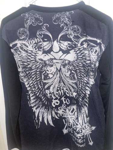 Affliction Long sleeve black affliction shirt