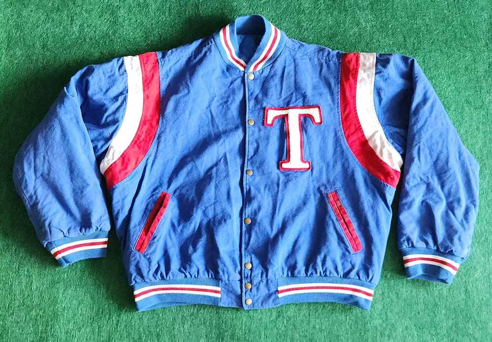 MLB × Vintage Vintage Texas Rangers Varsity Jacke… - image 1