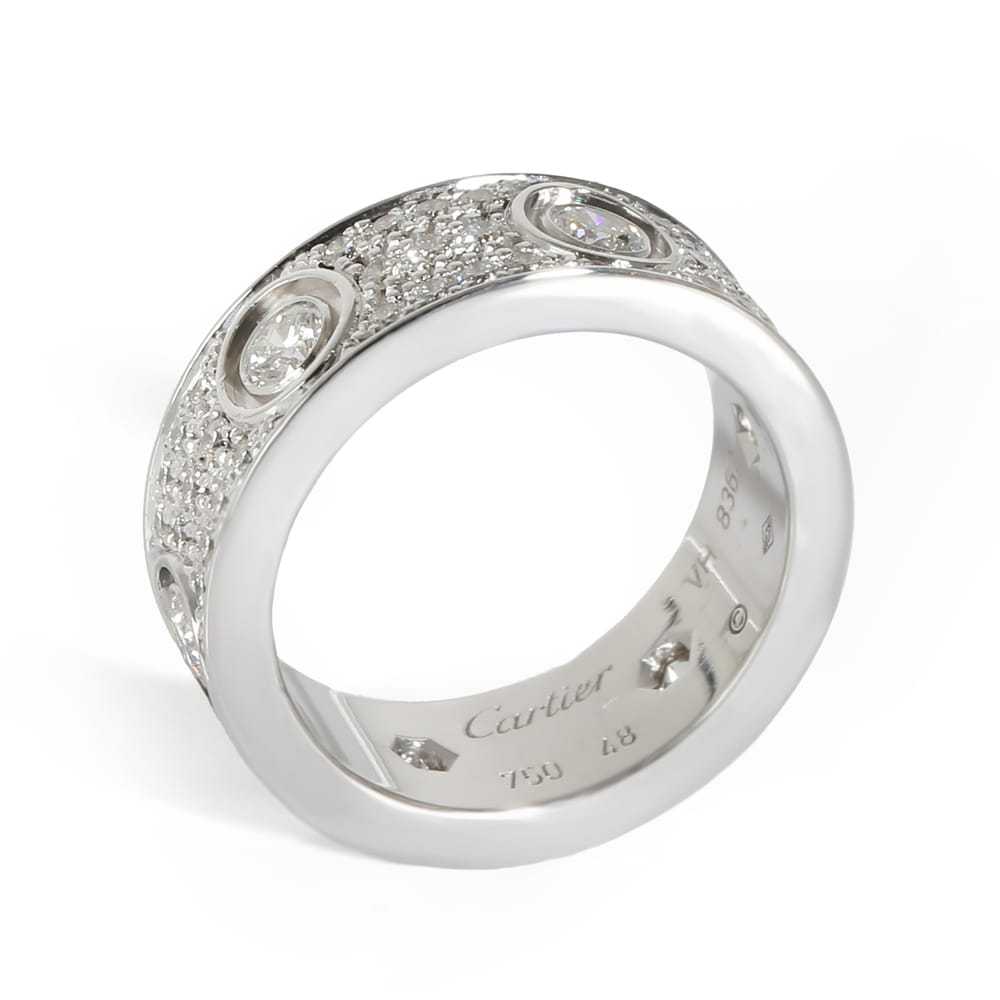 Cartier Love white gold ring - image 4
