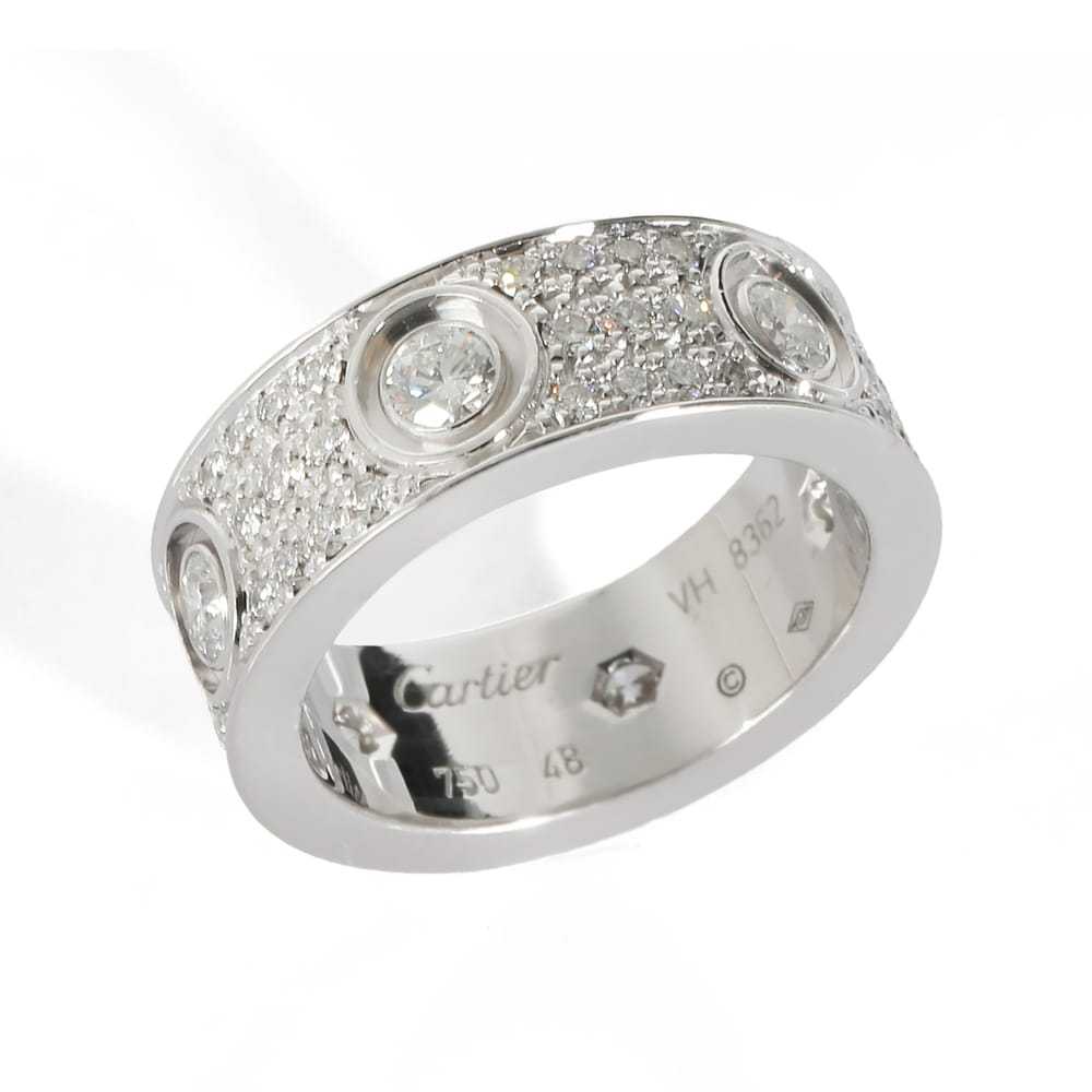 Cartier Love white gold ring - image 5