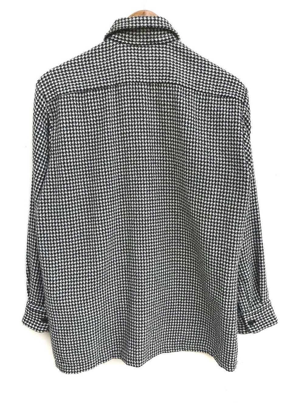 Japanese Brand Made In Japan LS Houndstooth Wool … - image 2