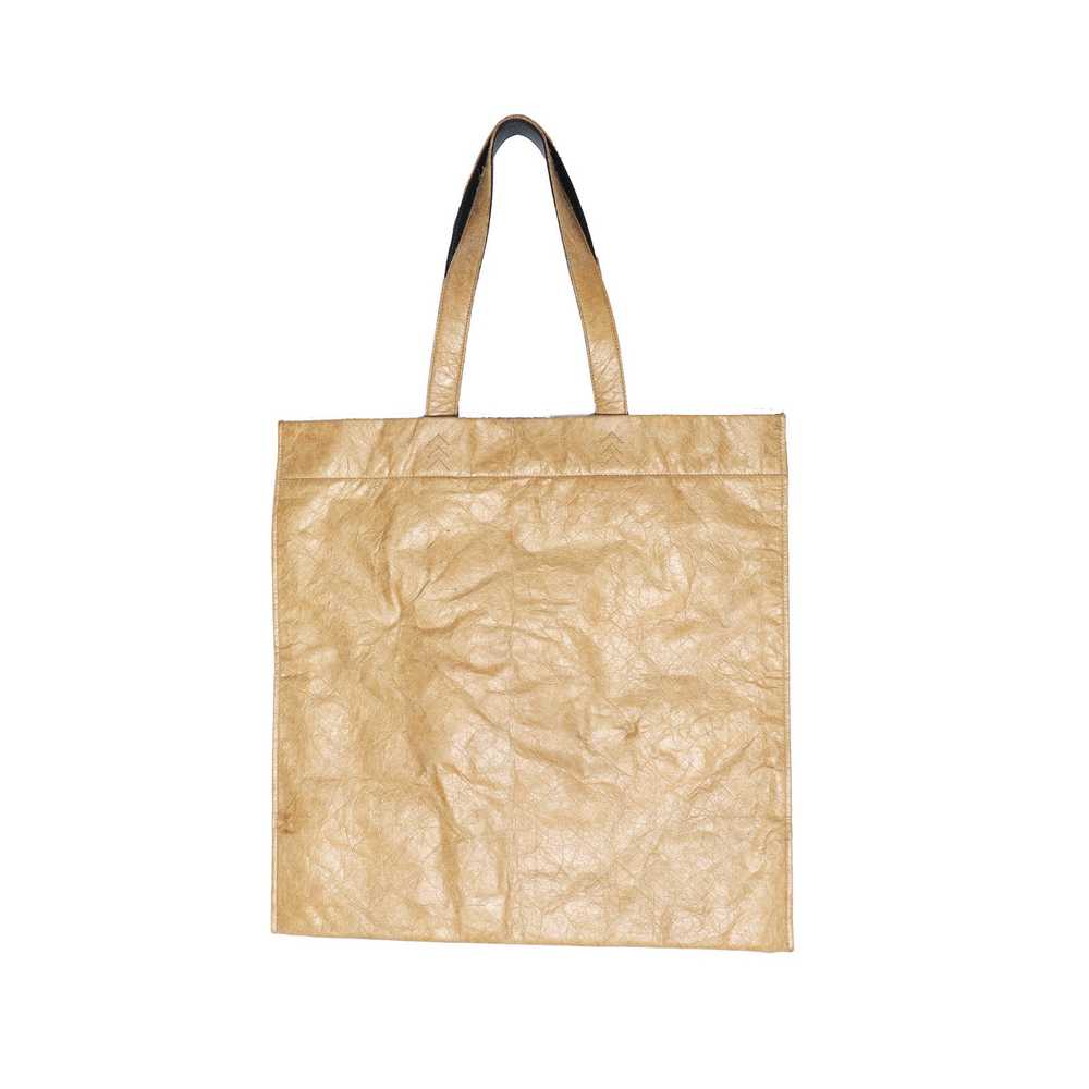 Balenciaga Logo Print Coated Paper Tote Bag - image 2
