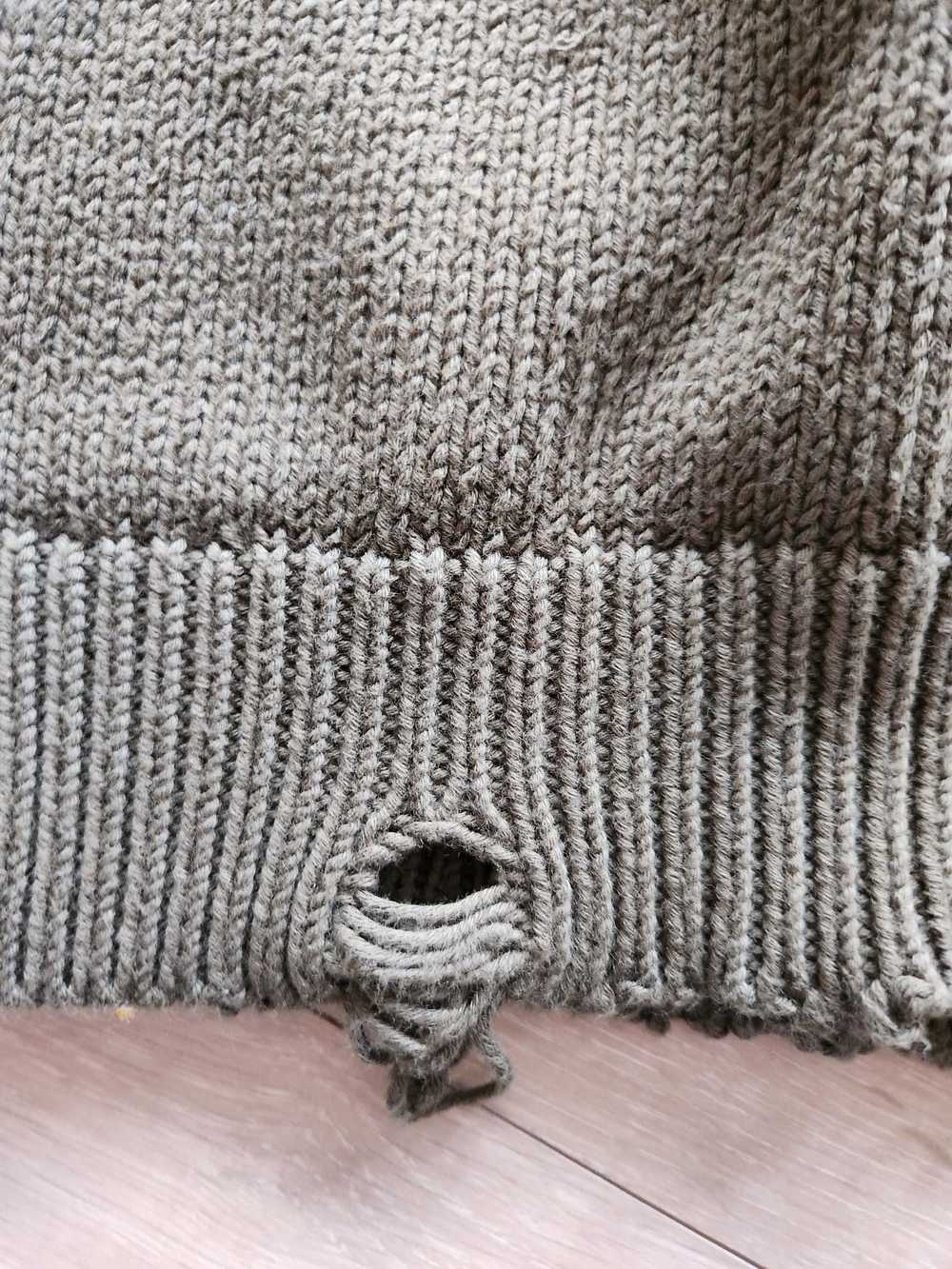 Saint Laurent Paris Olive distressed sweater from… - image 3