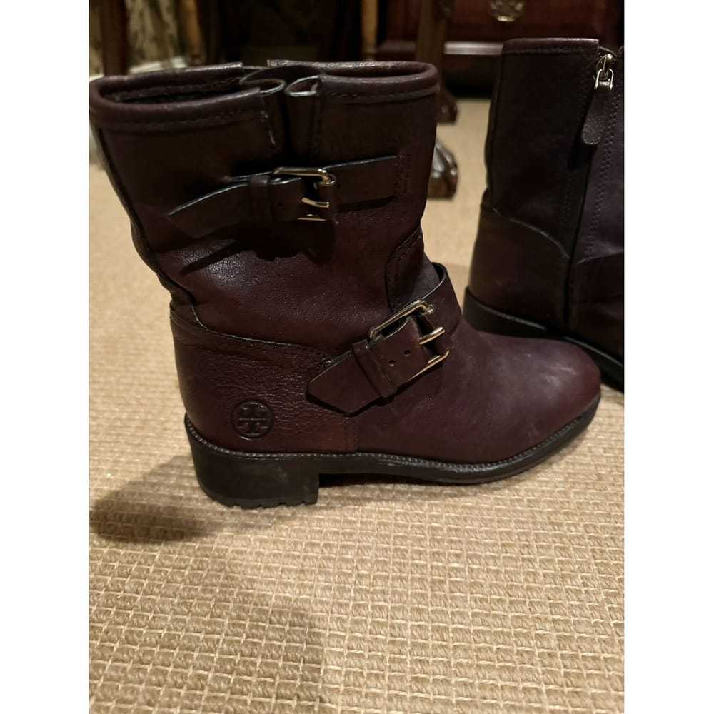Tory Burch Leather buckled boots - image 3