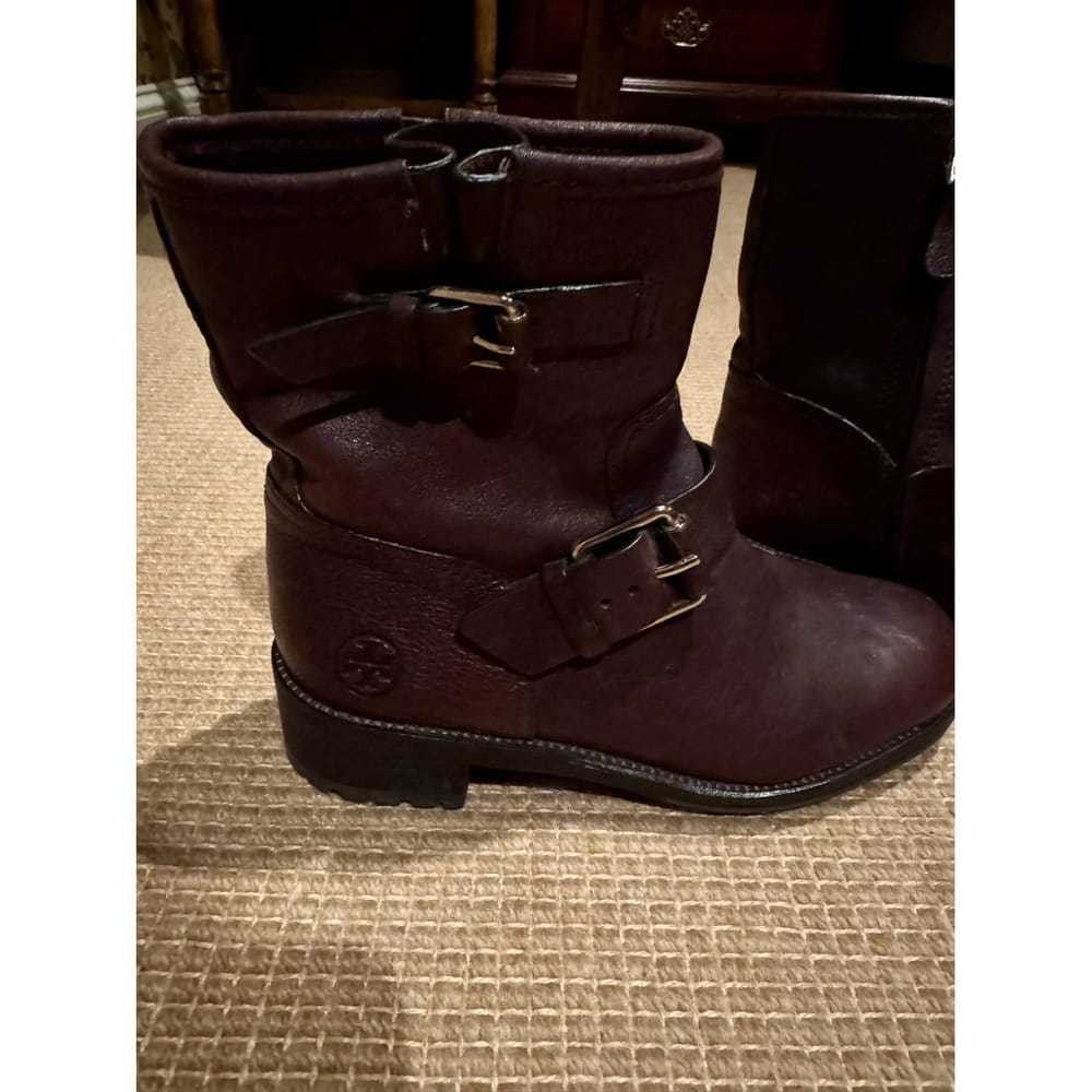 Tory Burch Leather buckled boots - image 4