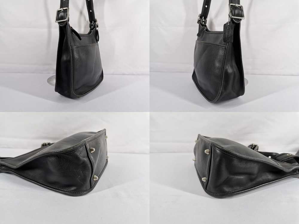 Coach × Vintage Black Leather 9966 Crossbody Shou… - image 4