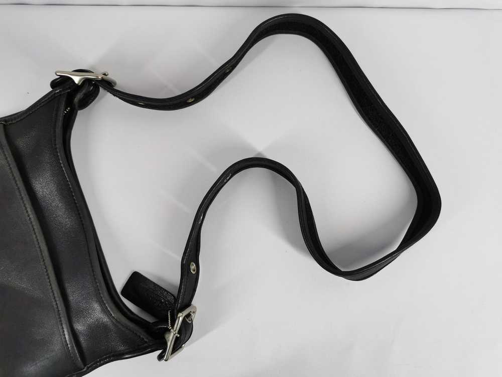 Coach × Vintage Black Leather 9966 Crossbody Shou… - image 8