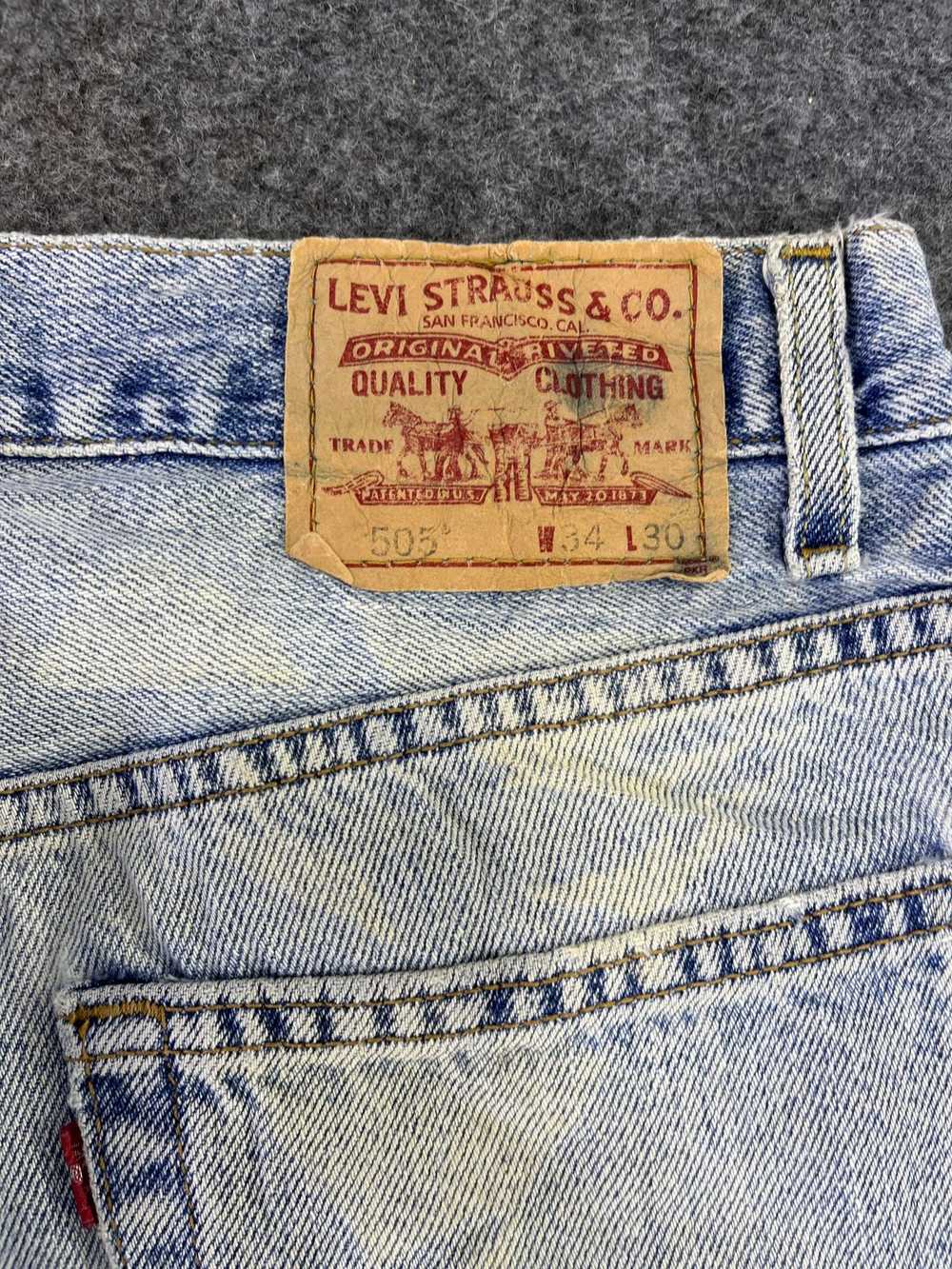 Levi's × Vintage Vintage Levis 505 Bleached Jeans… - image 11