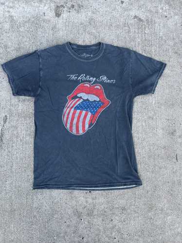 Band Tees × The Rolling Stones × Vintage Grey Roll