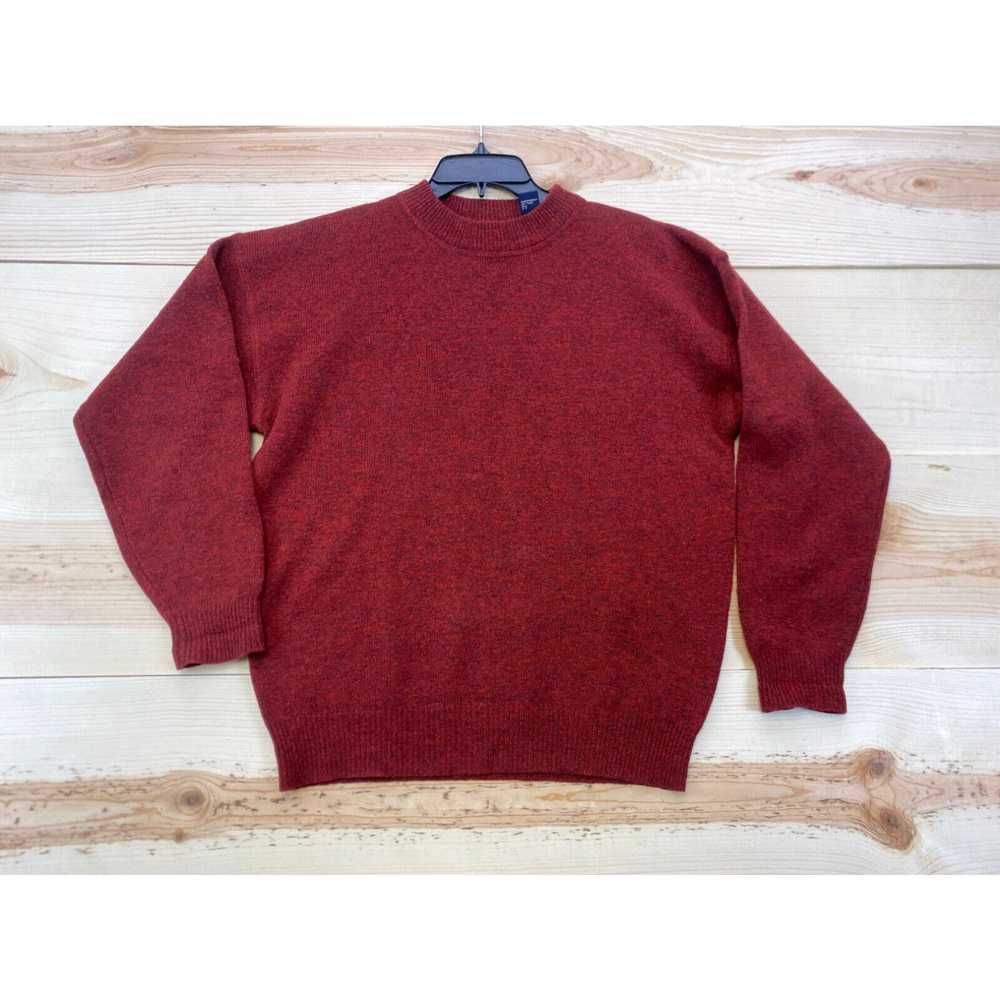Gap VINTAGE Gap Sweater Mens Small Red Crewneck W… - image 1