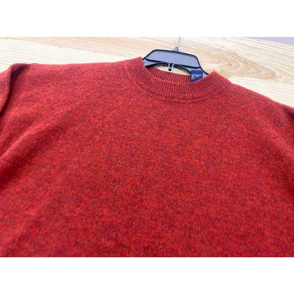 Gap VINTAGE Gap Sweater Mens Small Red Crewneck W… - image 3