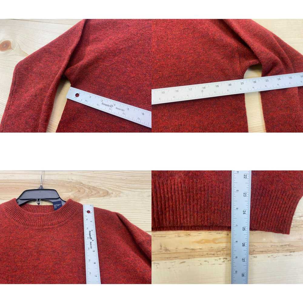Gap VINTAGE Gap Sweater Mens Small Red Crewneck W… - image 4