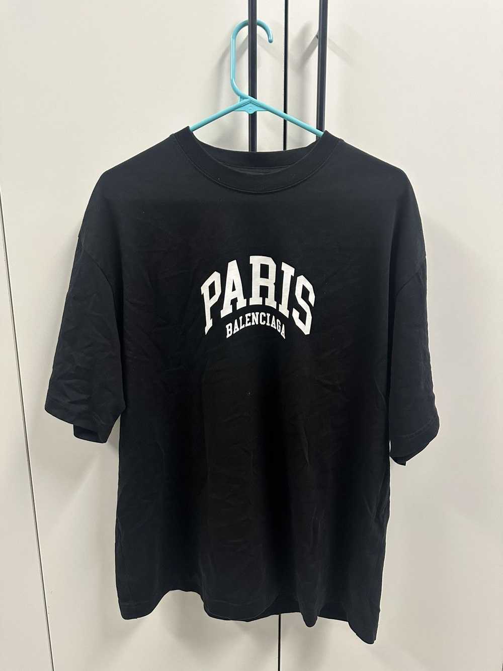 Balenciaga Balenciaga Paris Tee Shirt (Black) - image 1