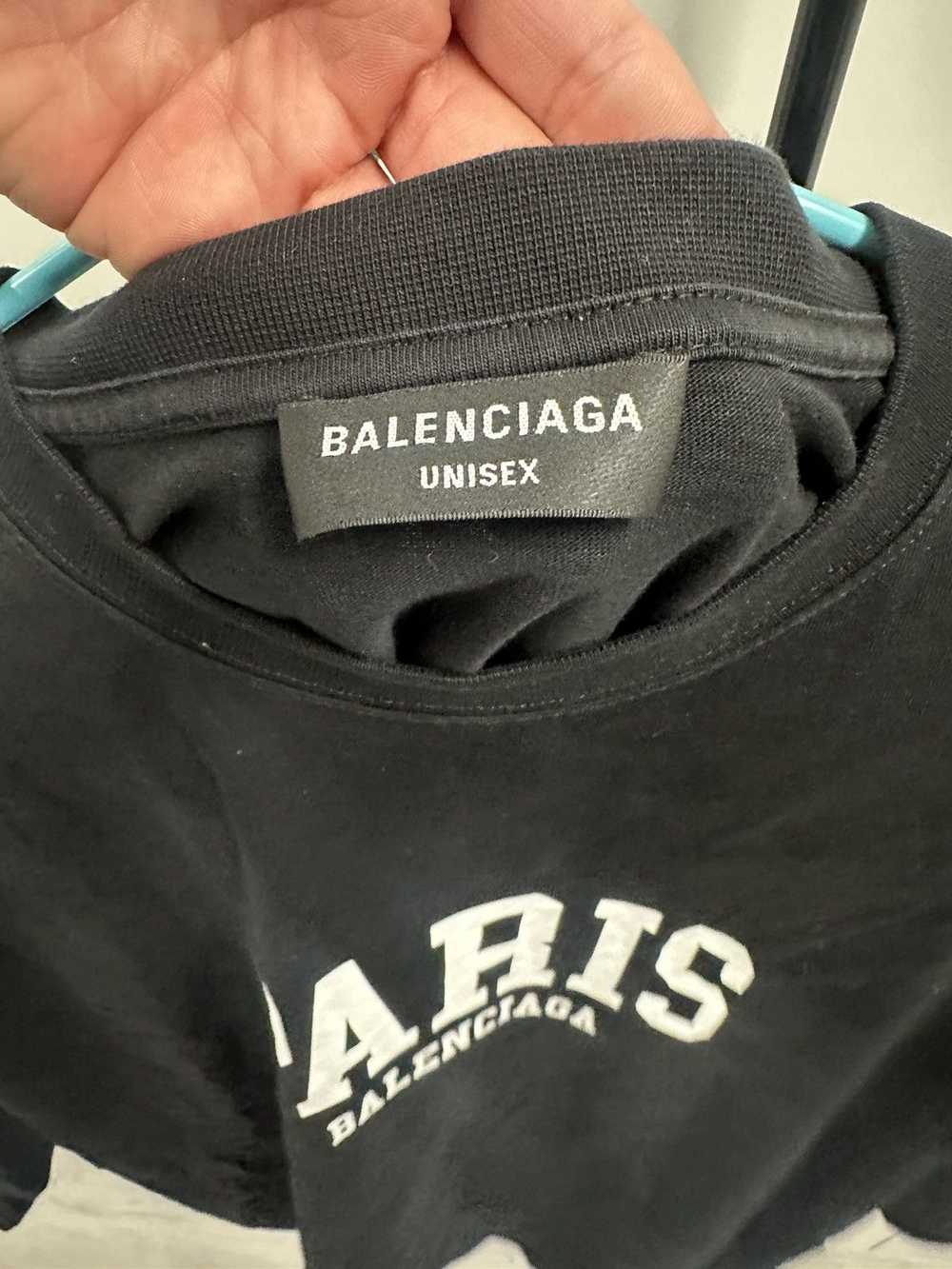 Balenciaga Balenciaga Paris Tee Shirt (Black) - image 3