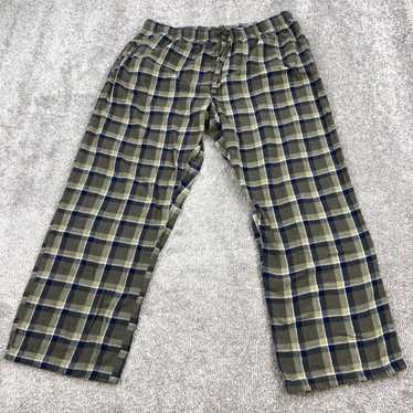 Vintage Woolrich Flannel Pajama Pants Men's XL Gr… - image 1