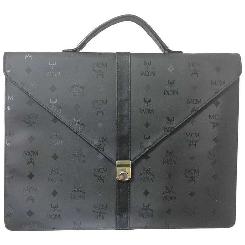 MCM Vintage MCM black monogram briefcase, busines… - image 1