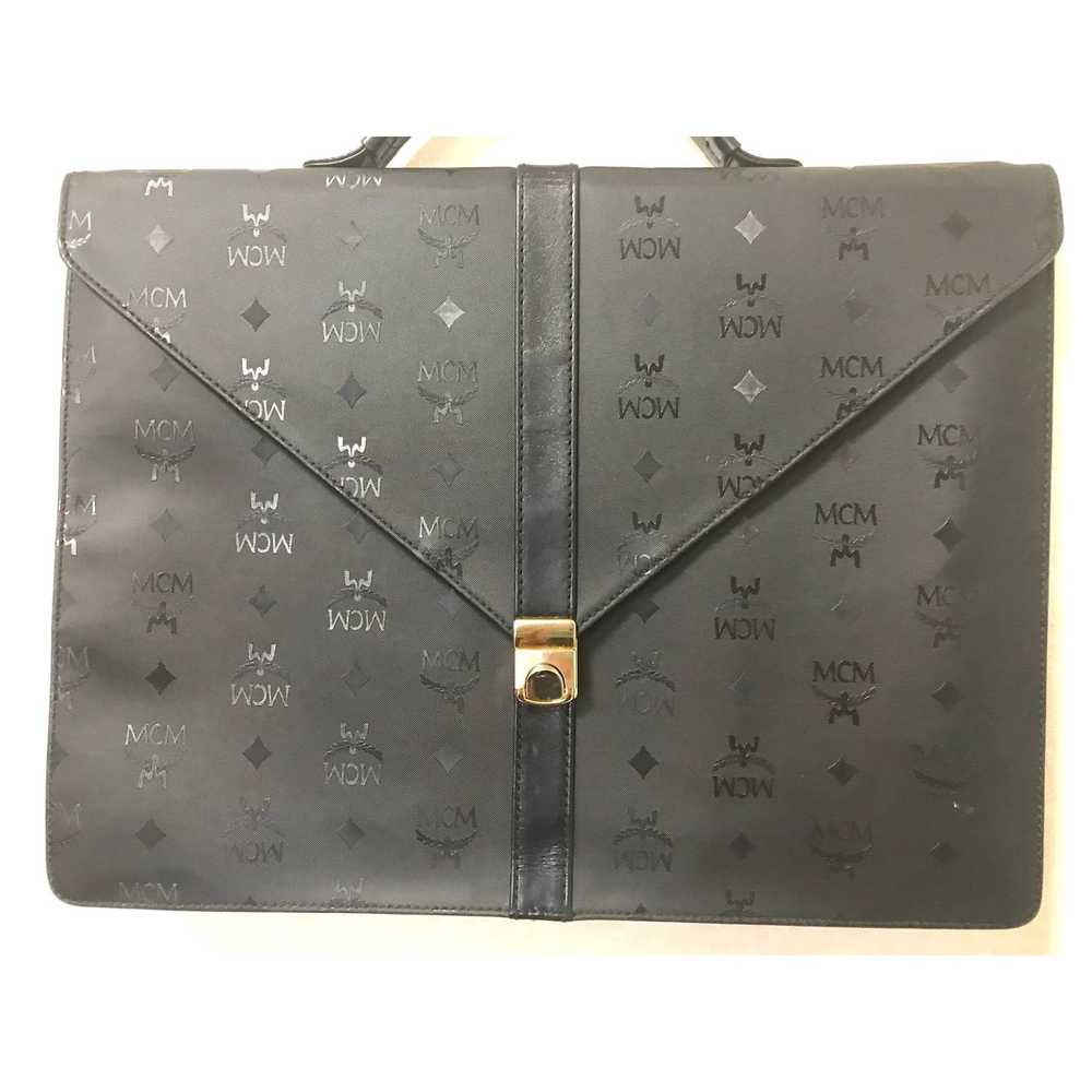 MCM Vintage MCM black monogram briefcase, busines… - image 2