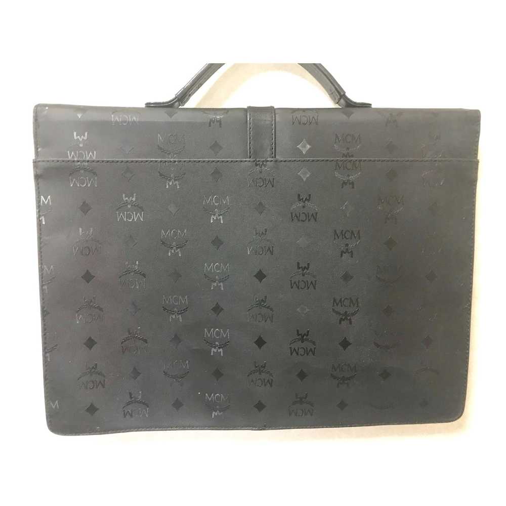 MCM Vintage MCM black monogram briefcase, busines… - image 4