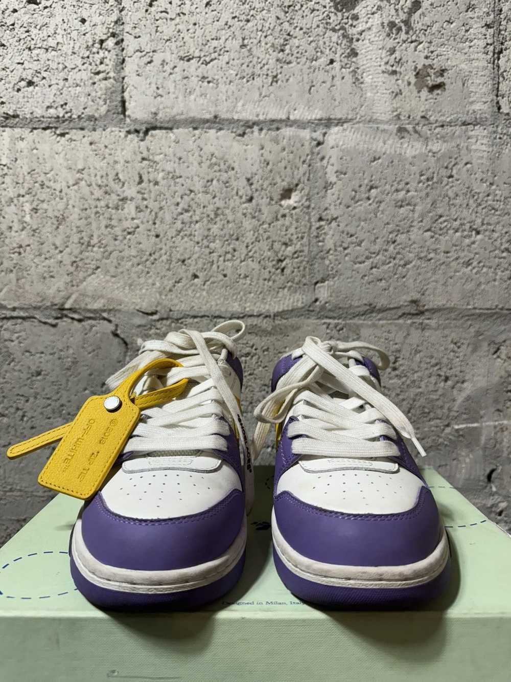 Off-White OFF WHITE Office Sneakers Purple Yellow - image 3