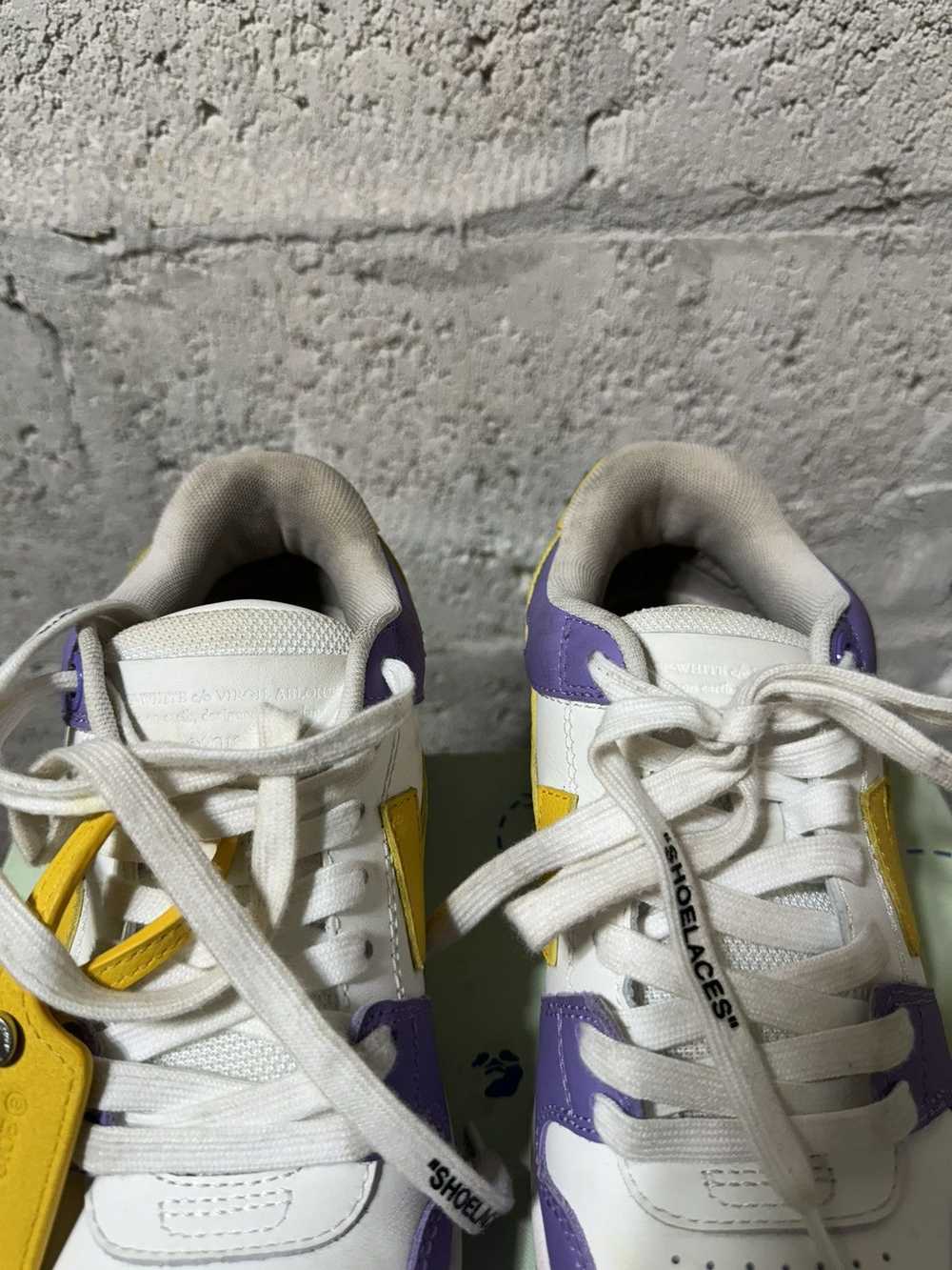 Off-White OFF WHITE Office Sneakers Purple Yellow - image 5