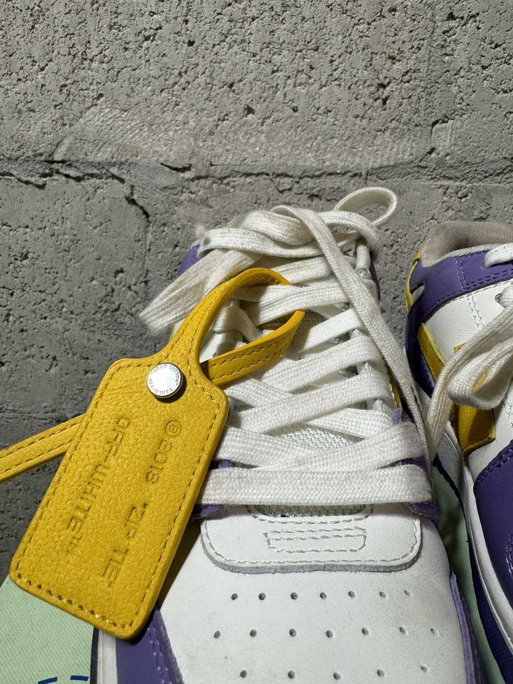 Off-White OFF WHITE Office Sneakers Purple Yellow - image 6