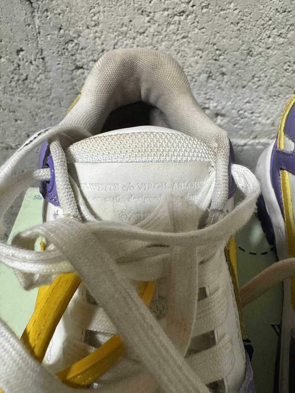 Off-White OFF WHITE Office Sneakers Purple Yellow - image 7